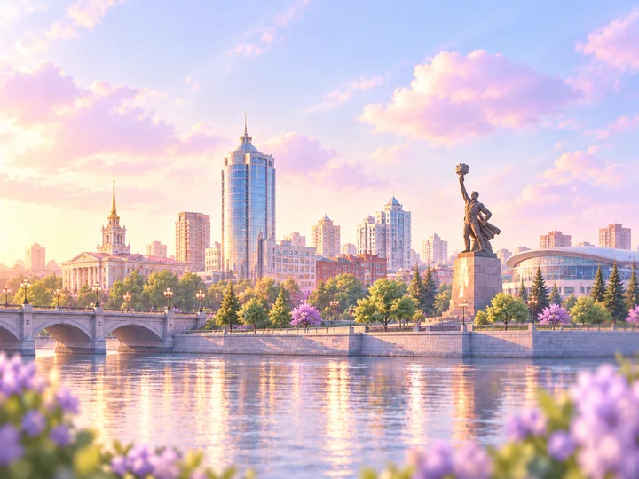 Панорама города Челябинск