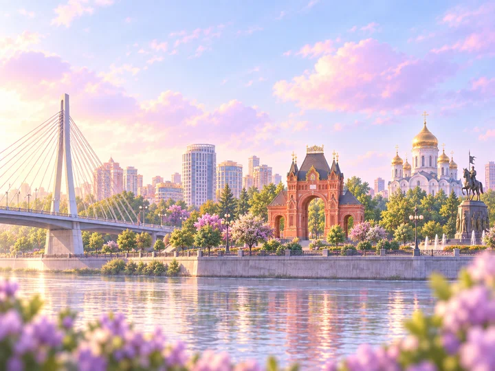 Панорама города Краснодар