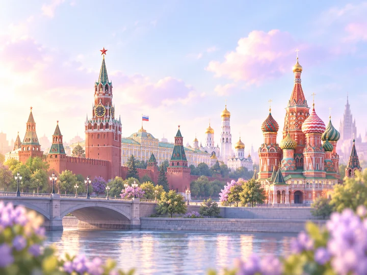 Панорама города Москва