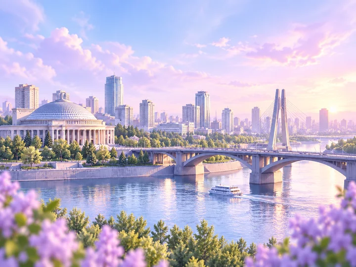 Панорама города Новосибирск
