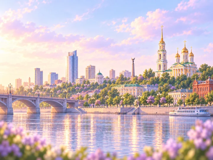 Панорама города Пермь
